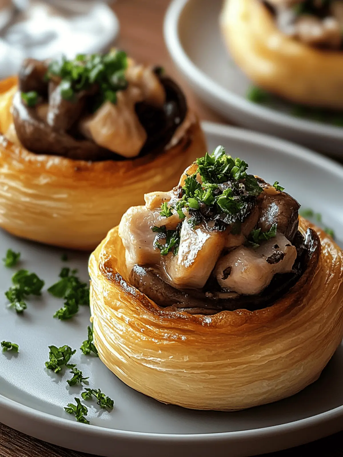 Mouthwatering Chicken and Mushroom Vol Au Vent Delight 2 Chicken and Mushroom Vol Au vent