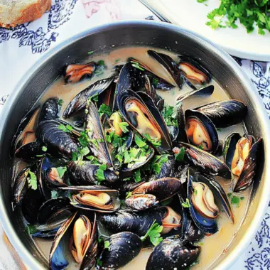 Savory Steamed Mussels in Coconut Curry Broth Delight 9 Steamed Mussels in Coconut Curry Broth