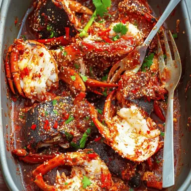 Spicy Raw Marinated Crab