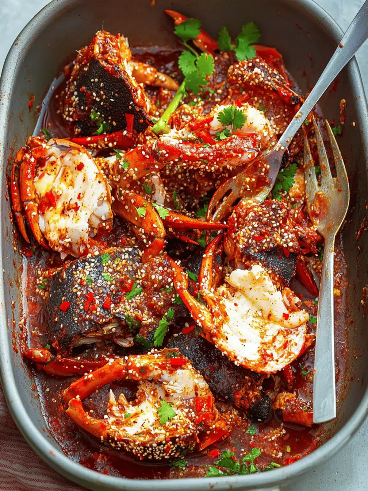 Spicy Raw Marinated Crab