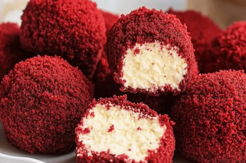 Red Velvet Cheesecake Bites
