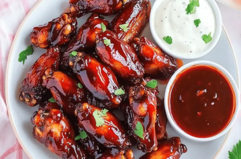 Strawberry Barbecue Hot Wings