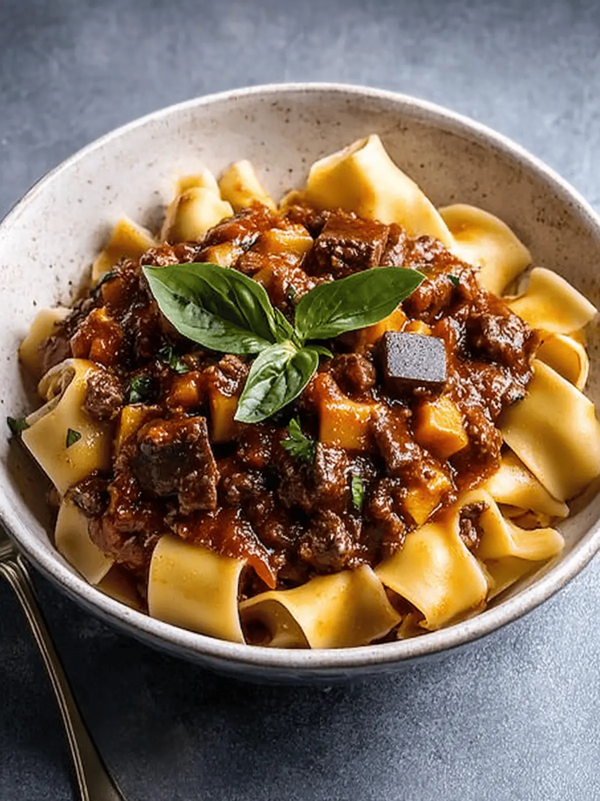 Breadmaker Beef Ragu with Homemade Pasta
