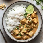 Peanut Tofu with Coconut Rice