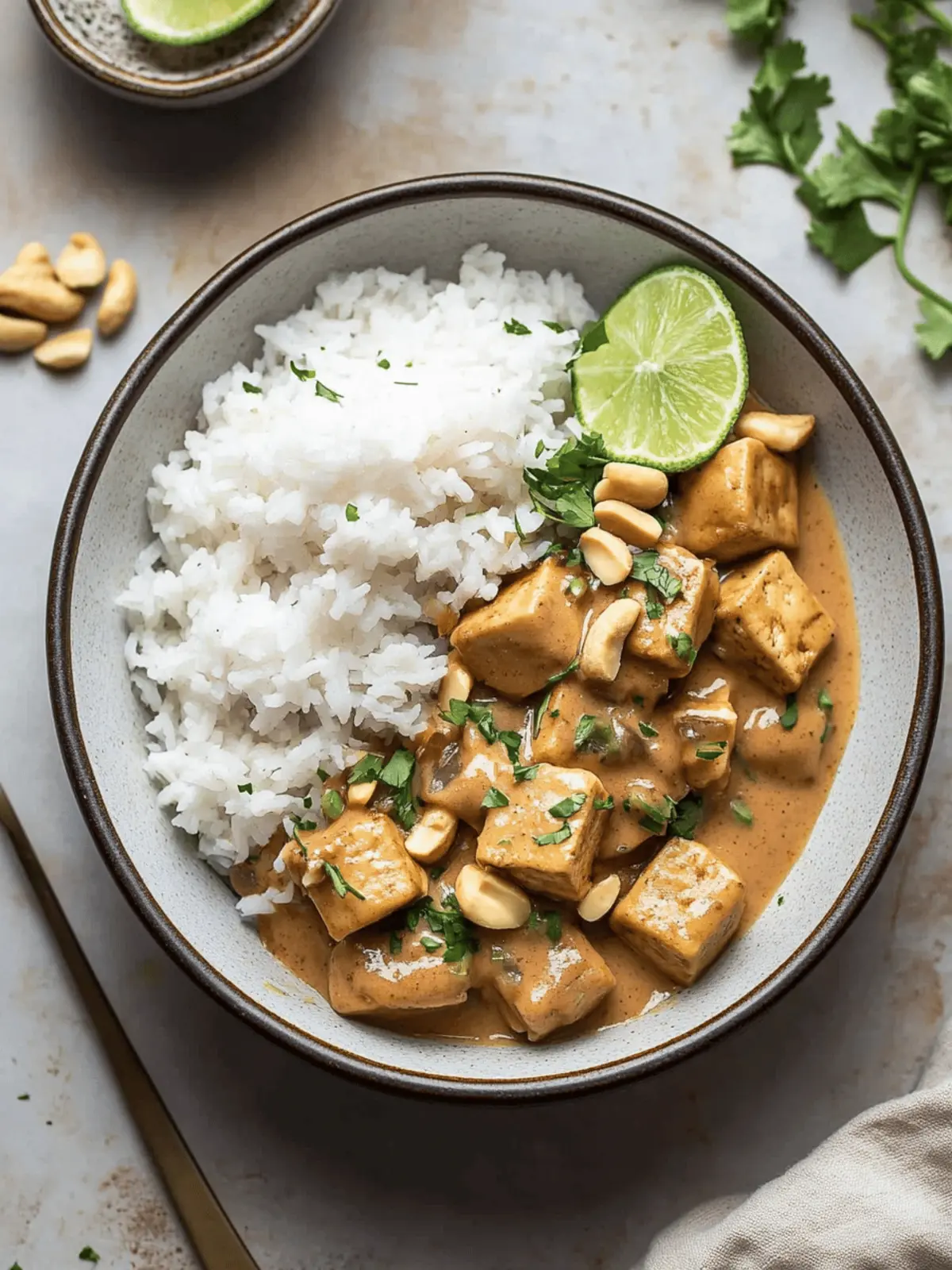 Peanut Tofu with Coconut Rice: Your New Favorite Comfort Bowl 5 Peanut Tofu with Coconut Rice
