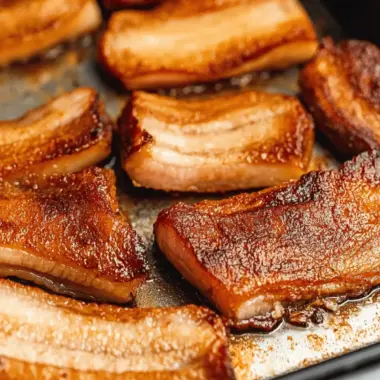 Crispy Oven Baked Pork Belly Slices for Savory Satisfaction 9 Oven Baked Pork Belly Slices