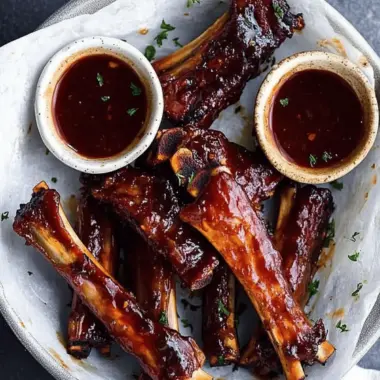 Easy Sticky Lamb Ribs