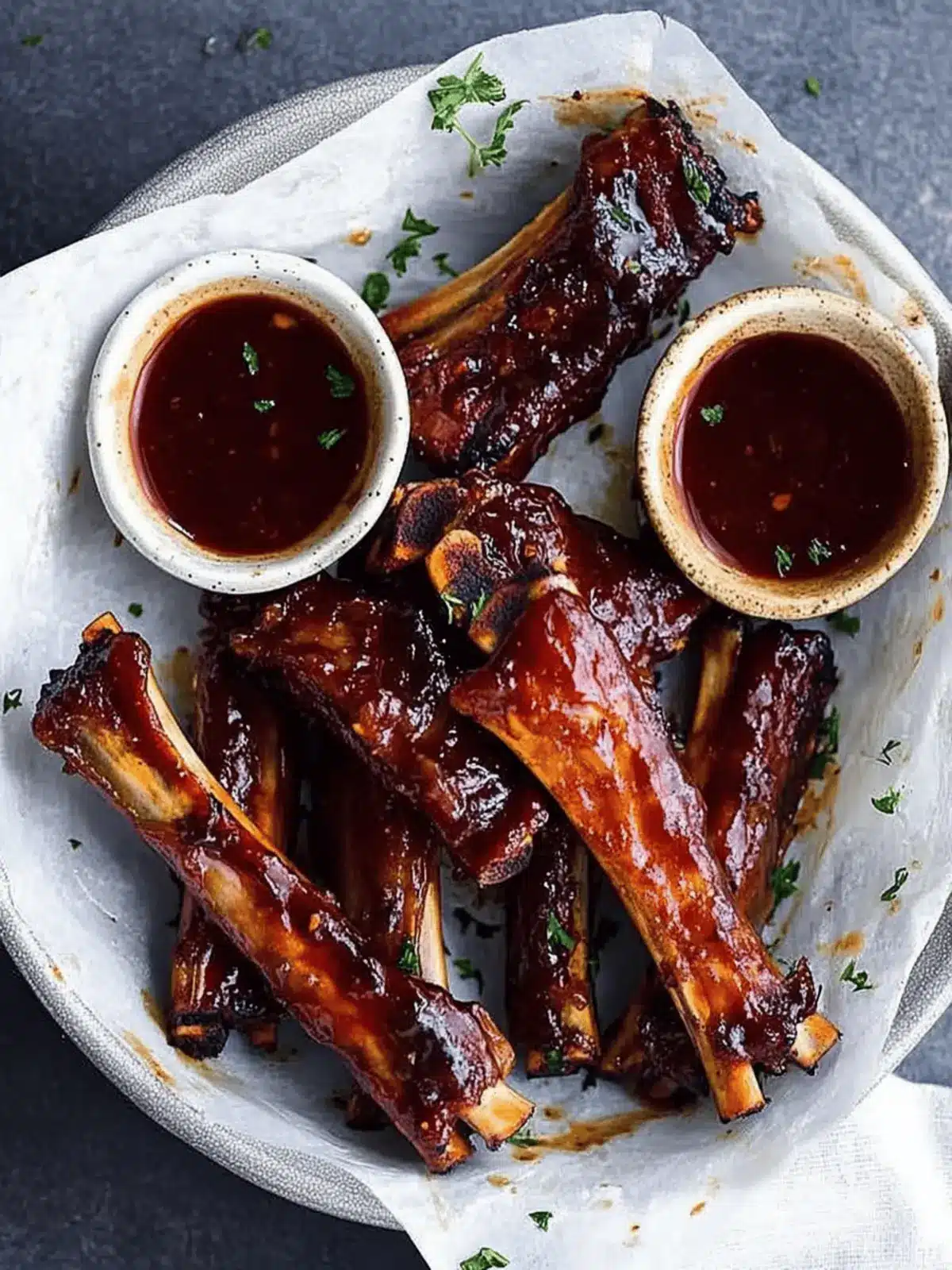 Easy Sticky Lamb Ribs