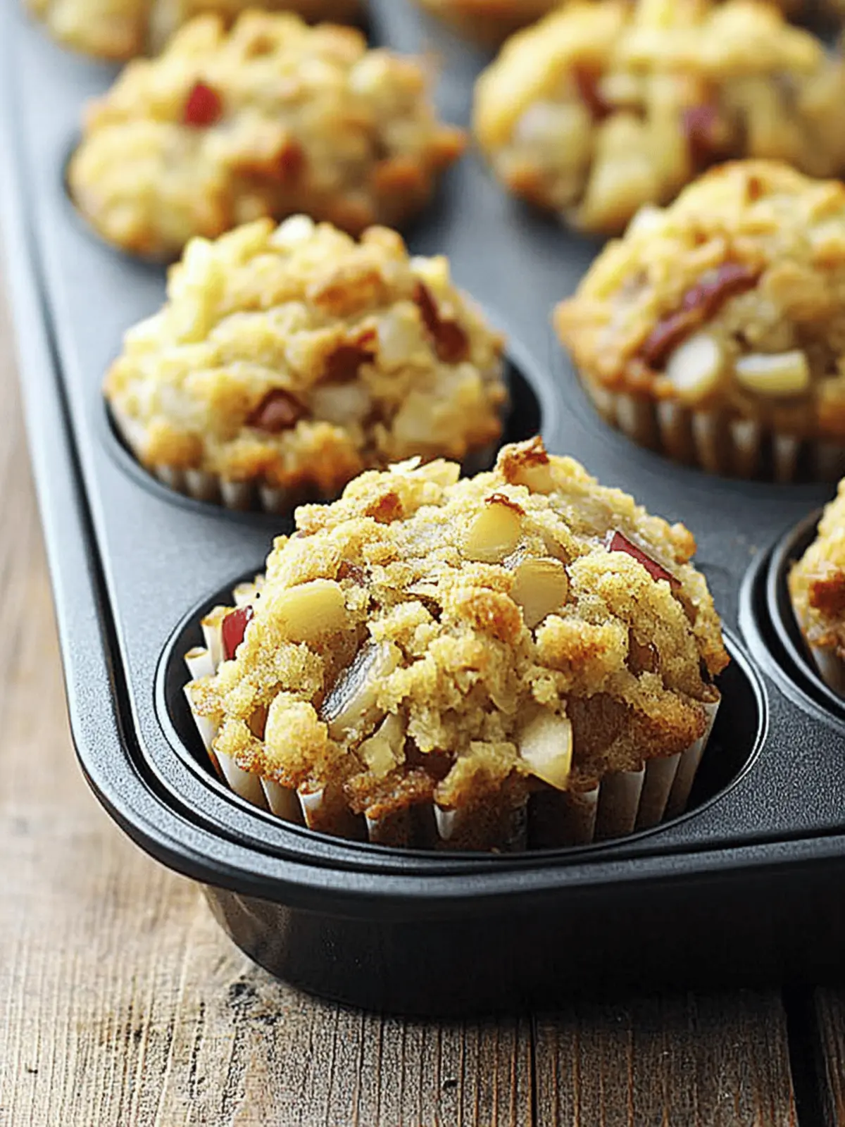 Apple and Onion Stuffin' Muffins