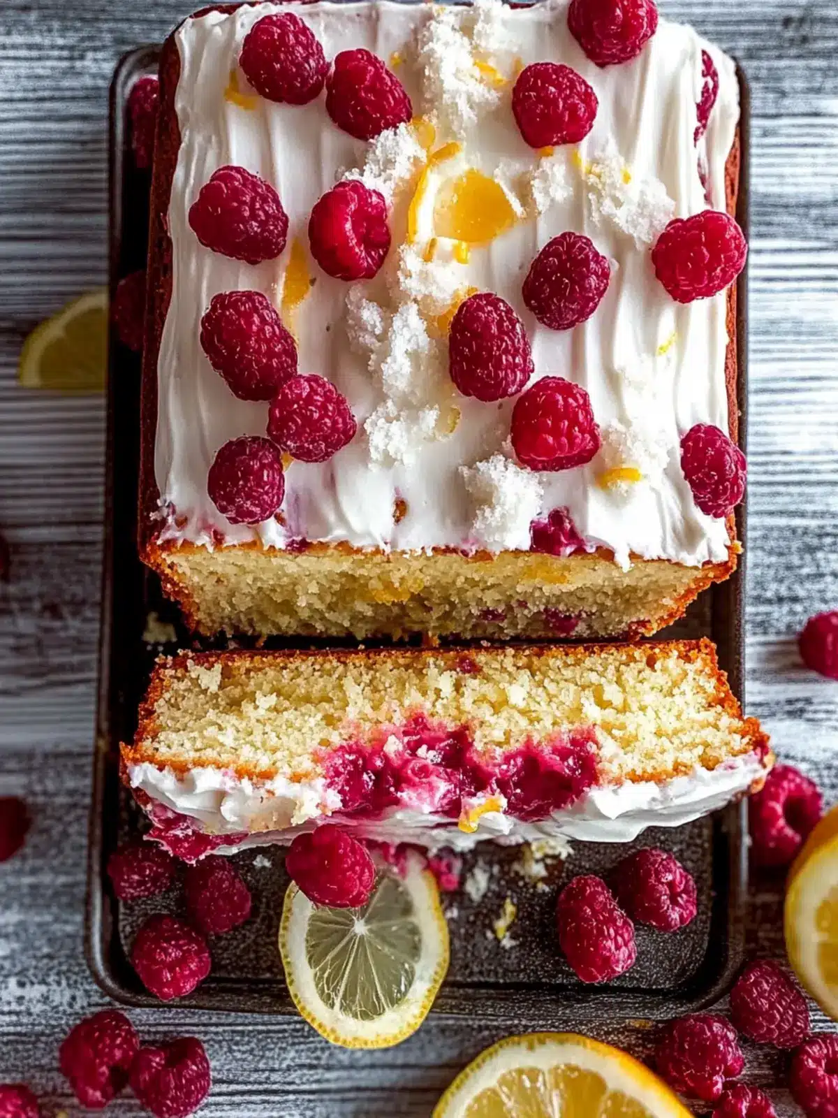 Gluten-Free Lemon and Raspberry Loaf Cake