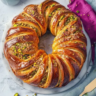 Honey Pistachio Babka Bread
