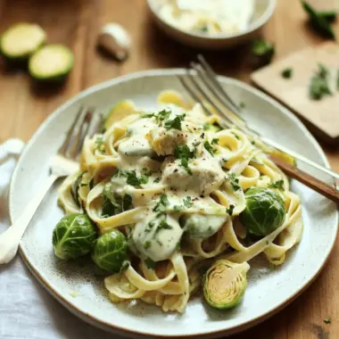 Garlic and White Wine Pasta with Brussels Sprouts Bliss 9 Garlic and White Wine Pasta with Brussels Sprouts