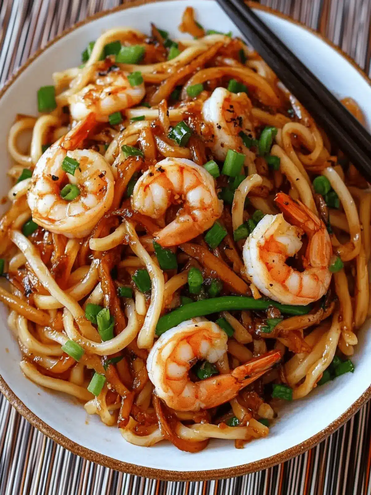 Garlic Prawn Udon